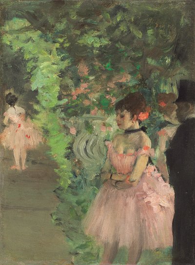 Tänzer hinter der Bühne, 1876-1883 von Edgar Degas